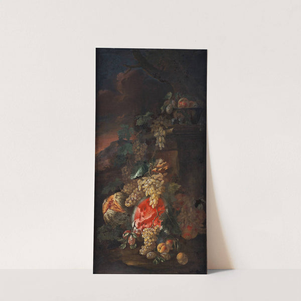 Fruit Piece with a Landscape Background by Giovanni Paolo Spadino