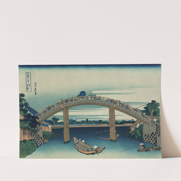 Fukagawa mannenbashi shita by Katsushika Hokusai