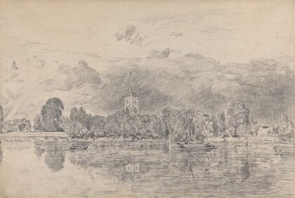 Fulham Church from across the River