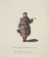 Full dress of a Kamtchadale in 1768. Kamtchadale dans sa plus grande Parûre. (1757-1772)