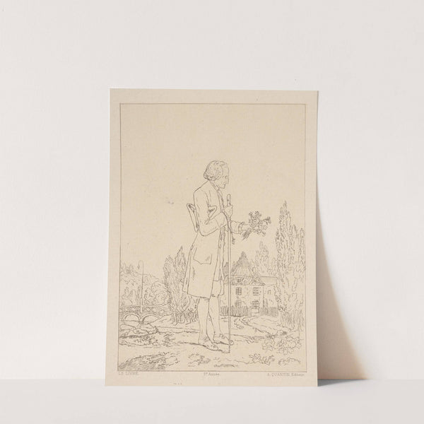Full-length portrait of J. J. Rousseau by Thomas Charles Naudet