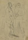 Full length sketches of five African American men