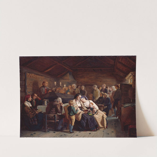Funeral Feast (1854) by Adolph Tidemand