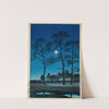 Fuyu no tsuki (Toyamagahara) (Winter moon at Toyamagahara) (1931) by Kawase Hasui