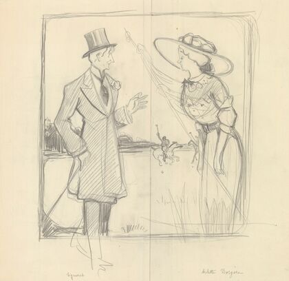Gabriel Signoret et Arlette Dorgère dans ‘Bridge’ de Pierre Berton (1910)