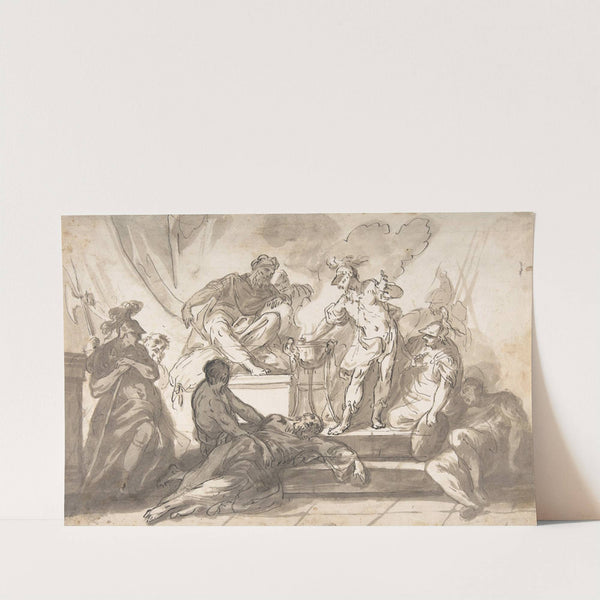 Gaius Mucius Scaevola Thrusting His Right Hand into Fire by Marco Marcola