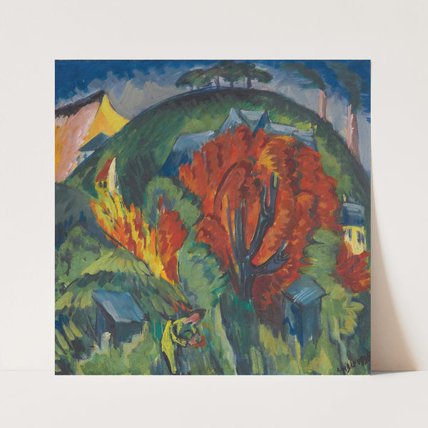 Galgenberg In Jena (1915-16) by Ernst Ludwig Kirchner