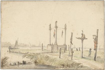 Galgenveld aan de rand van de Volewijk