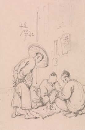 Gamblers Playing Dice