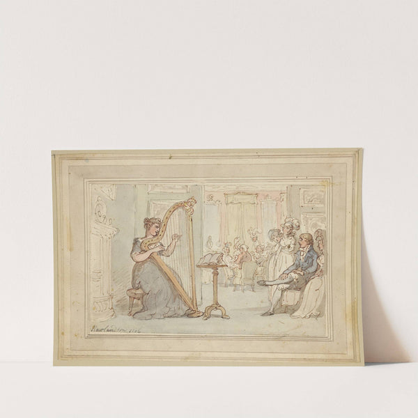 Gambling scene by Thomas Rowlandson