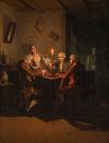 Game of chess at candle light