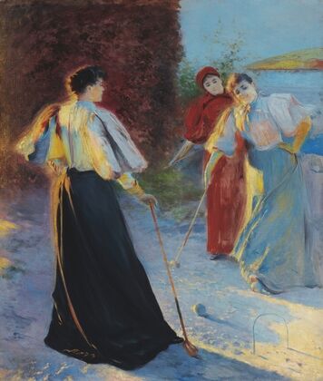 Game of croquet (1895)