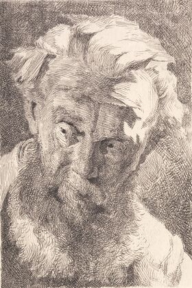 Gammel skægget mand, der ser til siden (1897 - 1898)