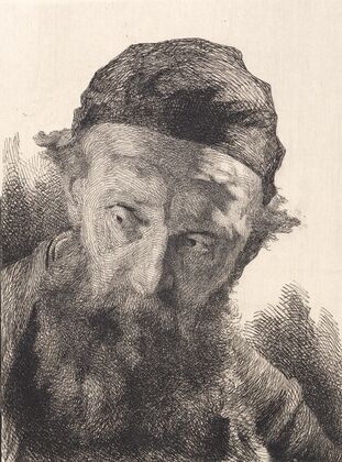 Gammel skægget mand med sort kalot (1897 - 1898)