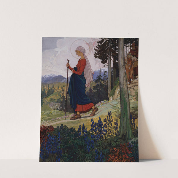 Gang Mariens über das Gebirge by Maximilian Liebenwein