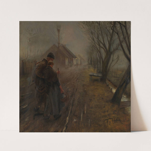 Gang nach Bethlehem (Schwerer Gang) (1890) by Fritz von Uhde