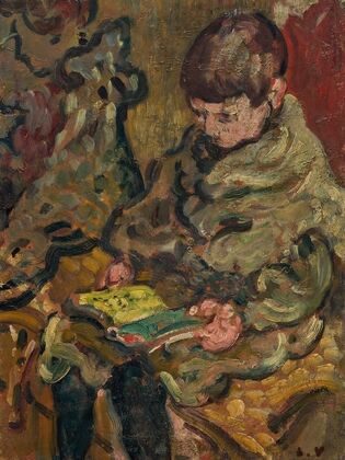 Garçon lisant (circa 1900)