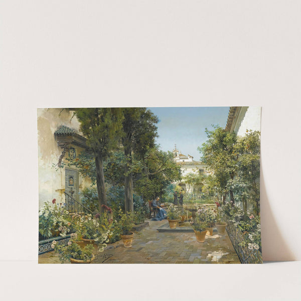 Garden In Seville by Manuel García y Rodríguez