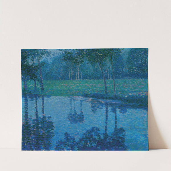 Garden Landscape with a stream by Charles Johann Palmié