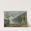 Garden Scene With A Canal by Hubert Robert