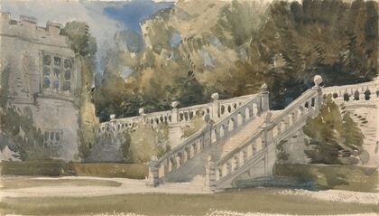 Garden Stair, Haddon Hall (1849)