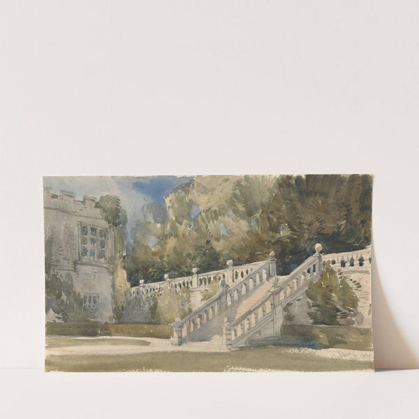 Garden Stair, Haddon Hall (1849) by William Callow