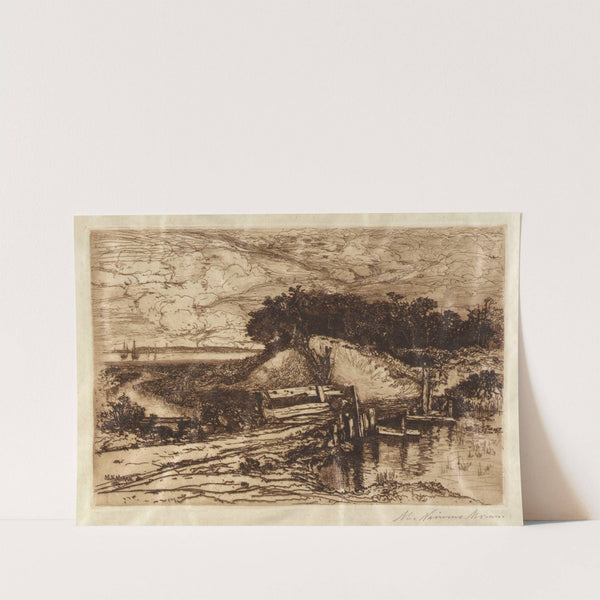 Gardiner’s Bay, L.I., Seen from Fresh Pond (1884) by Mary Nimmo Moran