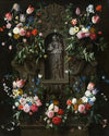 Garland of Flowers surrounding a Sculpture of the Virgin Mary (1645)