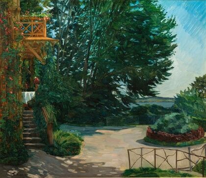 Garten einer Villa am Starnberger See (1907)