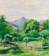 Garten in Tegernsee mit Haus und Berg