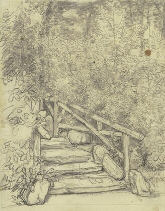 Gartenstudie (für das Porträt der Frau Binding)