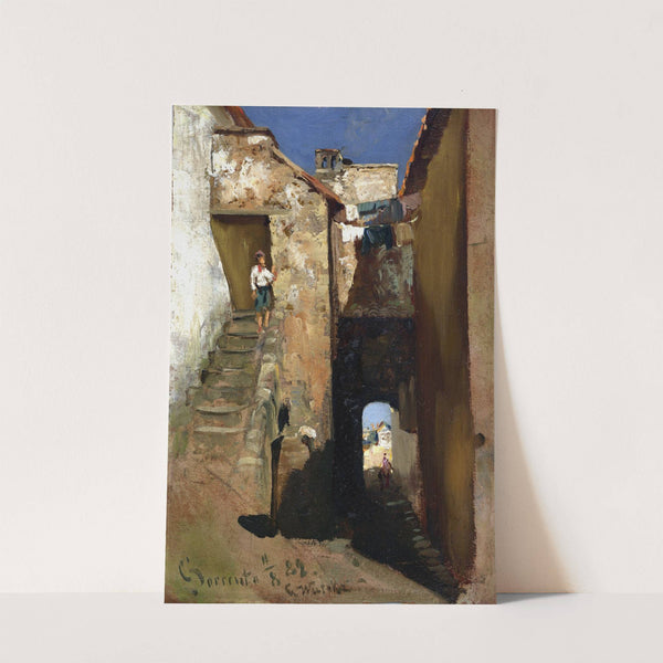 Gasse in Sorrent (1882) by Carl Wuttke