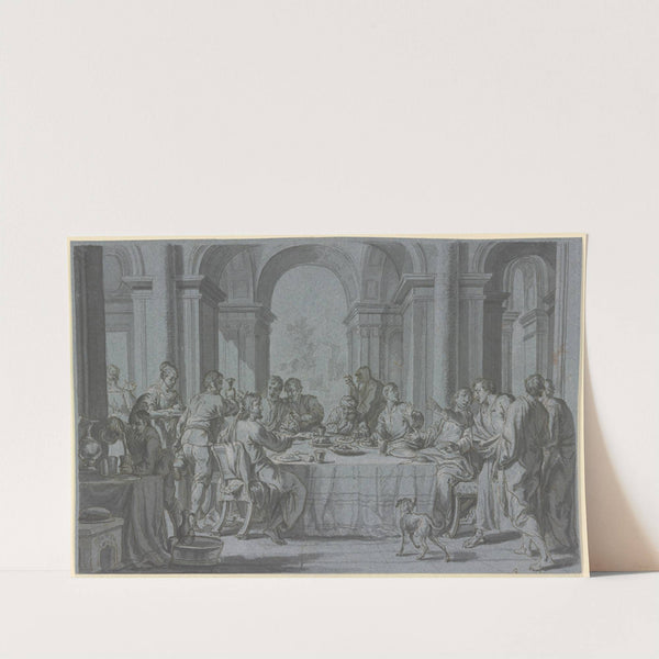 Gastmahl im Haus des Zöllners Matthäus by Johann Wolfgang Baumgartner