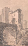 Gateway to a Castle: approached by a bridge