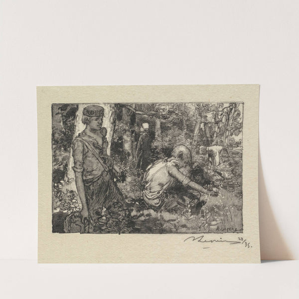 Gatherine Lily-of-the-Valley (1890) by Auguste Louis Lepère