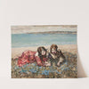 Gathering flowers by the seashore by Edward Atkinson Hornel
