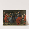 Gathering of Gamblers with Hurdy-Gurdy Player by Master of the Procession