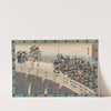 Gathering on the Bridge (19th century) by Andō Hiroshige