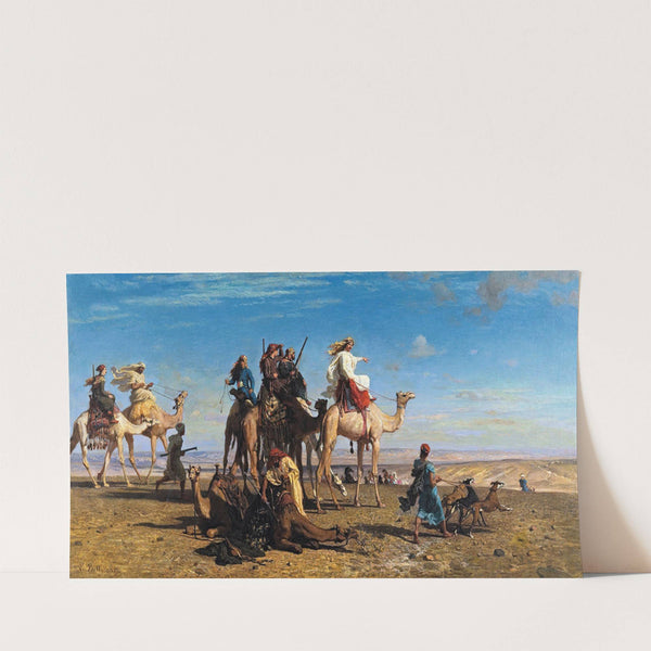 Gazelle Hunt In Egypt (1857) by Léon-Adolphe-Auguste Belly