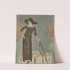 Gazette du Bon Ton, 1922 - No. 8 : La promeneuse mélancolique / Robe d&#039;après-midi, de Beer by Anonymous