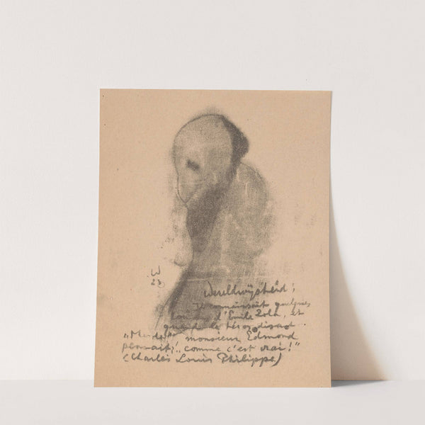 Geabstraheerde figuur met baard (1923) by Erich Wichmann