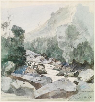 Gebirgsbach in Cachoeira do Marmello