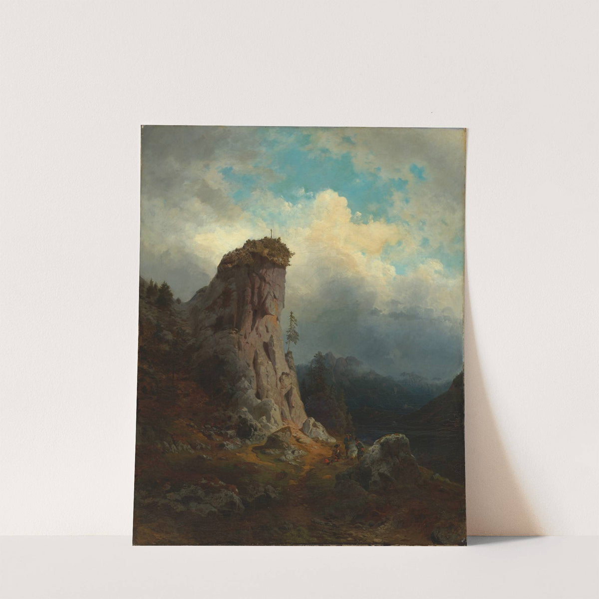 Gebirgslandschaft in Oberbayern by Gustav Osterroht