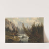 Gebirgslandschaft mit Bach by Josef Thoma