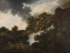 Gebirgslandschaft mit Wasserfall