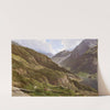 Gebirgslandschaft mit weidenden Ziegen by Anton Hlavacek