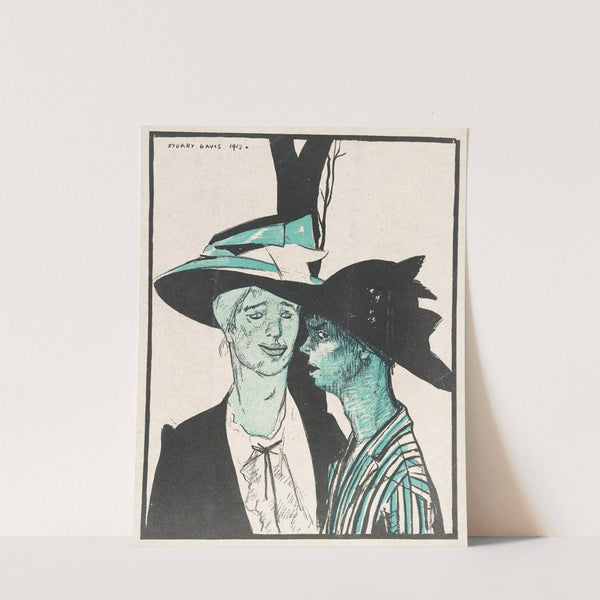Gee, Mag, think of us bein&#039; on a magazine cover! by Stuart Davis