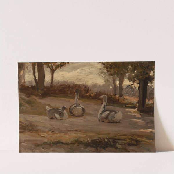 Geese (circa 1865) by Elihu Vedder