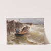 Gefährliche Anlandung der Holzfischer am Bodensee by Joseph Wopfner