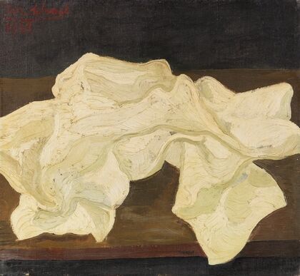 Gefaltetes weißes Tuch (1933)